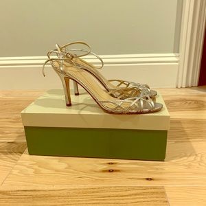 Kate Spade Silver Sandals, Size 8